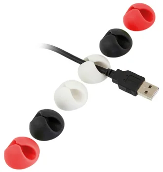 Kabeļu organizatori Cable Drop, 6 gab.