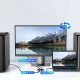 Ugreen DisplayPort un USB-C uz USB-C slēdzis 8K 60Hz 65878, pelēks