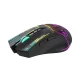 Wozinsky WMGB-3200 bezvadu optiskā spēļu pele ar RGB apgaismojumu, melna