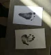 Ruhhy bērna rociņas un pēdiņas nospieduma komplekts