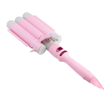 Trīskāršais matu viļņotājs KESSNER Trio XL K-222, rozā