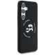 Karl Lagerfeld Silicone Double Heads And Circle MagSafe vāciņš Samsung Galaxy S25+, melns
