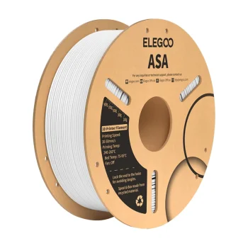 ELEGOO ASA 3D printera kvēldiegs 1 kg, balts