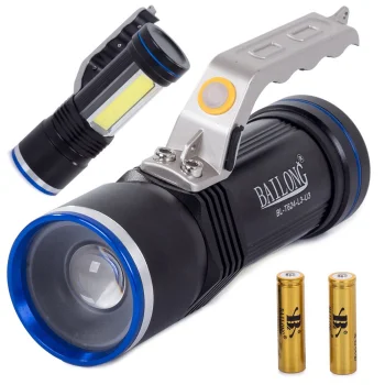Bailong T624 Taktiskais Lukturis CREE XM-L3-U3 + COB (08291)