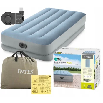 Piepūšamais matracis Intex 64157, 191 x 99 x 36 cm, ar iebūvētu USB sūkni