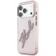 Karl Lagerfeld IML Big Signature Resin Metal Frame vāciņš iPhone 18 Pro Max / 17 Pro Max, rozā