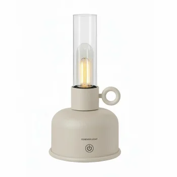 Forever Light FLR-05 Vintage LED petrolejas lampa, bēša