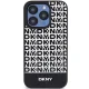 DKNY iPhone 15 Pro Max vāciņš Leather Printed Pattern MagSafe, melns