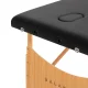 Balance saliekams koka masāžas galds, 2 segmenti, melns