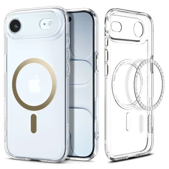 Spigen Ultra Hybrid Mag vāciņš iPhone 17 Air, ar MagSafe, zelta un caurspīdīgs