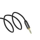 Audio kabelis Wozinsky AUX 3.5 mm mini jack leņķa, 2 m, melns