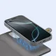Dux Ducis Lawa ādas vāciņš iPhone 16 Pro ar noņemamu magnētisku maku, pelēks