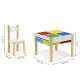 Ecotoys XKF002 koka bērnu mēbeļu komplekts: galds un 2 krēsli