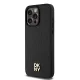 DKNY iPhone 15 Pro Max vāciņš Leather Monogram Pattern MagSafe, melns