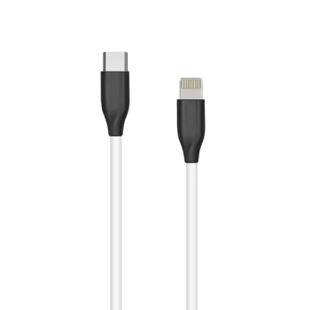 Extra Digital USB-C uz Lightning silikona kabelis 2m, balts