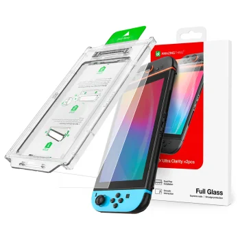 Rūdīts aizsargstikls AmazingThing Radix Nintendo Switch 2, 2 gab.
