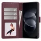 Atverams vāciņš Tech-Protect Wallet priekš Xiaomi Redmi Note 17 Pro 5G, bordo