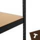 Metāla noliktavas plaukts 180x90x40cm 1000kg Bigstren, melns