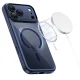 Tech-Protect Magpeak Magsafe CC vāciņš priekš iPhone 17 Pro Max, zils/caurspīdīgs