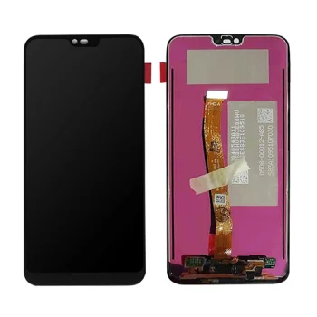 LCD ekrāns Huawei Honor 10 ar pirkstu nospiedumu, melns (atjaunots)