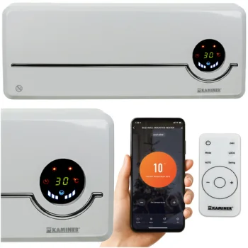 Sienas gaisa aizkars un sildītājs Kaminer Airo 26389 ar WiFi, 2000W
