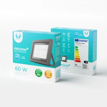 LED prožektors Forever Light Proxim II 10W 6000K IP66, melns
