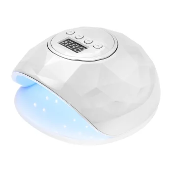 Activeshop Shiny 86W UV/LED nagu lampa, balta/sudraba pērle