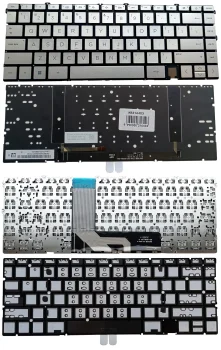 HP Envy 15-EP, 15T-EP klaviatūra ar apgaismojumu, US, sudraba