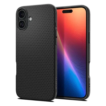 Spigen Liquid Air vāciņš Apple iPhone 16, melns