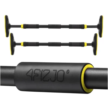 4Fizjo ULTRA regulējams pievilkšanās stienis durvīm 66-100 cm, melns/dzeltens