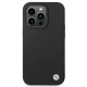 BMW iPhone 14 Pro Max vāciņš Silicone Metal Logo, melns