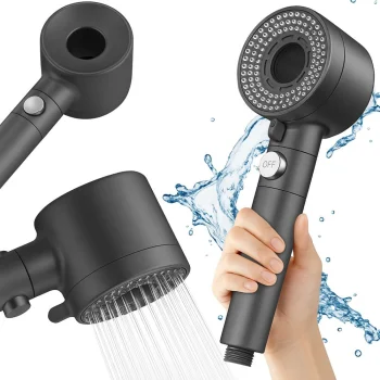 Dušas uzgalis ar filtru un 5 režīmiem, ūdeni taupošs ar stop pogu