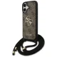 Guess 4G Big Logo Cord Strap Crossbody vāciņš iPhone 17, brūns