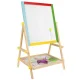 Bērnu Divpusēja Magnētiskā Zīmēšanas Tāfele ar Piederumiem, 65cm | Children\'s Double-sided Drawing Board
