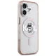 Karl Lagerfeld IML Choupette Sketch Logo MagSafe vāciņš iPhone 17, Rozā