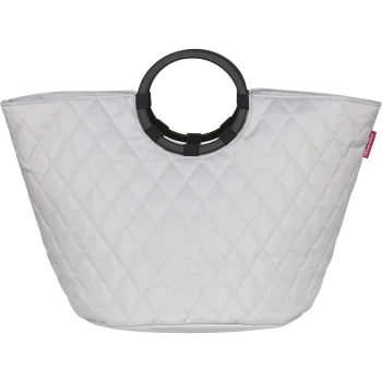 Reisenthel Loophome S veļas grozs, 42 x 40 x 42 cm, gaiši pelēks (Rhombus Light Grey)