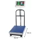 Elektroniskie platformas svari 50x40 cm, 300 kg, sudraba/zila