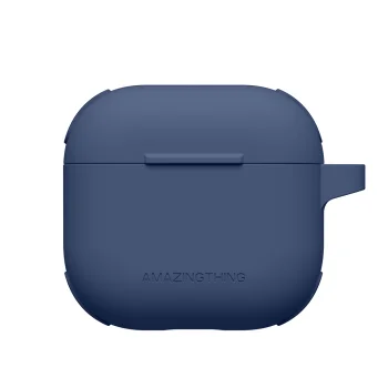 AmazingThing Omni maciņš AirPods 4 austiņām, TPU, tumši zils