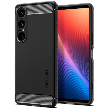 Spigen Sony Xperia 1 VII vāciņš Rugged Armor, matēts melns