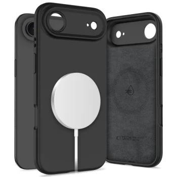 Tech-Protect Silicone MagSafe vāciņš iPhone 17 Air, melns