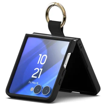 Mercury Gold Ring vāciņš Samsung Galaxy Z Flip7, melns