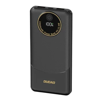 Ārējais akumulators Dudao K12 10000mAh 22.5W PD 2x USB-A USB-C, melns