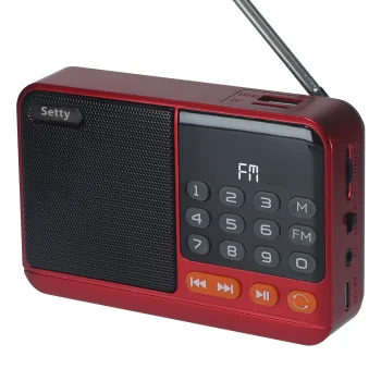 Setty mini FM radio un Bluetooth skaļrunis SFM-01M