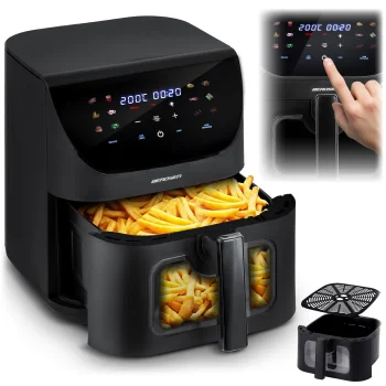 Karstā gaisa friteris Berdsen BD-660, 8 L, 1700 W, melns