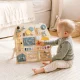 Liels koka attīstošais dēlis bērniem sensorais bizibords XL ECOTOYS