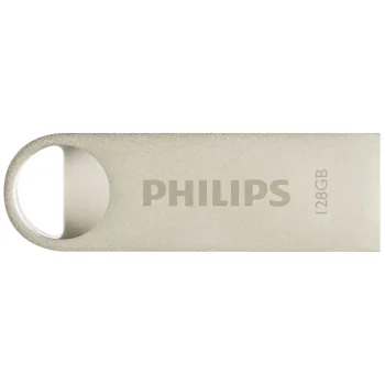 USB zibatmiņa Philips Moon 128 GB, USB 2.0, Vintage Silver