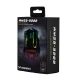 Wozinsky WMGB-3200 bezvadu optiskā spēļu pele ar RGB apgaismojumu, melna