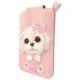 Nimmy New Big-Eye Cute Pets 2.0 Dog magnētiskais maciņš ar statīvu, rozā