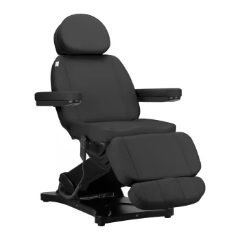 Elektriskais kosmetoloģijas krēsls Sillon Classic ar 3 motoriem, melns