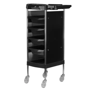 Gabbiano FX11-B frizieru ratiņi, melni